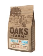 OAK'S FARM Pește alb hrană uscată fără cereale pisici 400g