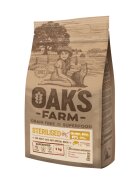 OAK'S FARM Sterilised Somon hrană uscată fără cereale pisici sterilizate obezitate 6kg
