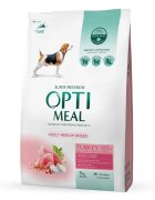 OPTIMEAL Adult M Curcan hrană uscată câini Adult M Curcan hrană uscată câini 4kg