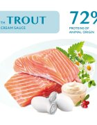 OPTIMEAL Păstrăv plic hrană umedă pisici (în sos) 85g