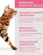OPTIMEAL Sensitive Miel și Curcan hrană umedă pisici sensibilități digestive (în sos) Sensitive Miel și Curcan hrană umedă fără cereale pisici sistem digestiv (în sos) 85g