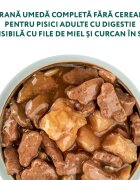 OPTIMEAL Sensitive Miel și Curcan hrană umedă pisici sensibilități digestive (în sos) Sensitive Miel și Curcan hrană umedă fără cereale pisici sistem digestiv (în sos) 85g