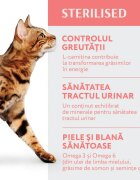 OPTIMEAL Sterilised Vită cu Sorg hrană uscată pisici sterilizate Sterilised Vită hrană uscată pisici sterilizate 1.5kg
