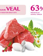 OPTIMEAL Vită hrană uscată pisici 1.5kg