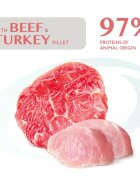 OPTIMEAL Vită și Curcan plic hrană umedă pisici sterilizate (în aspic) 85g