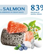 OPTIMEAL XS-XL Somon și afine plic hrană umedă câini (în sos) 100g XS-XL Somon și afine plic hrană umedă câini (în sos) bax 100g x 12buc