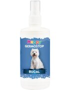 Pasteur Germostop Bucal XS-XL igienă orală soluție câini și pisici antibacterian împrospătarea respirației flacon cu aplicator 200ml