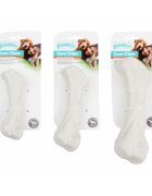 Pawise Os jucărie de ros câini Pui S-L plastic dentiție alb 13.5 cm