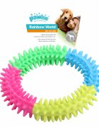 Pawise Rainbow jucărie de ros câini M cauciuc dentiție multicolor