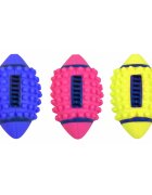 Pawise Rugby jucărie minge câini S-L vinil fosforescentă activități fizice diverse culori 12.5 x 7.5 x 7.5 cm