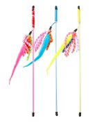 Pawise Șarpe jucărie undiță pisici pluș activități fizice multicolor 48 x 5 x 5 cm