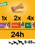 PEDIGREE Biscrok Multi Mix recompense câini biscuiți Pui Vită și Miel 200g