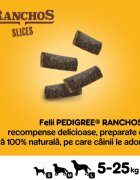 PEDIGREE Ranchos Slices XS-XL Vită punguță recompense câini 60g