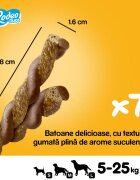 PEDIGREE Rodeo Duos recompense câini batoane Pui și Bacon 7buc