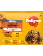 PEDIGREE Senior Mix XS-M Vită și Pui plic hrană umedă câini senior (în aspic) multipack 100g x 4buc