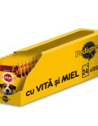 PEDIGREE XS-XL Vită și Miel plic hrană umedă câini (în sos) bax 100g x 24buc