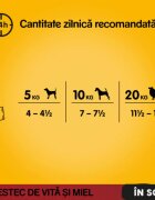PEDIGREE XS-XL Vită și Miel plic hrană umedă câini (în sos) bax 100g x 24buc
