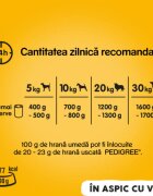 PEDIGREE XS-XL Vită și Pasăre conservă hrană umedă câini (în aspic) bax 400g x 24buc