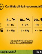 PEDIGREE XS-XL Vită și Pasăre plic hrană umedă câini (în sos) bax 400g x 13buc