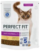 PERFECT FIT Anti Hariball 1+ Pui hrană uscată pisici limitarea ghemurilor de blană 1.4kg