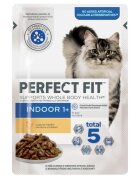 PERFECT FIT Cat Indoor 1+ Pui plic hrană umedă pisici (în sos) bax 85g x 12buc