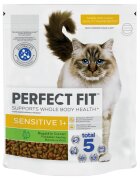 PERFECT FIT Cat Sensitive 1+ Curcan hrană uscată pisici sistem digestiv 1.4kg