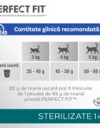 PERFECT FIT Cat Sterile 1+ Pui hrană uscată pisici sterilizate 750g