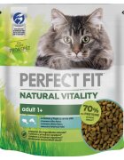 PERFECT FIT Natural Vitality Somon și Pește alb hrană uscată pisici 650g