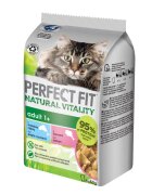 PERFECT FIT Natural Vitality Somon și Pește plic hrană umedă fără cereale pisici (în sos) multipack 50g x 6buc