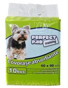 Perfect Pad Training covorașe absorbante câini cu benzi adezive antimicrobian 60x90cm 10buc