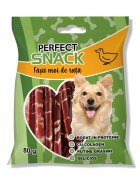 Perfect Snack Fâșii Moi XS-XL Rață punguță recompense câini 80g