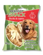 Perfect Snack Urechi de Iepure XS-XL Iepure punguță recompense monoproteice fără cereale câini 80g