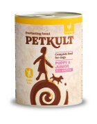 Petkult Grain Free Junior Pui conservă hrană umedă fără cereale câini junior 800g