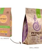 Petkult Sensitive Care Low Calorie Adult și Senior Small Breed XS-S Miel și orez brun hrană uscată câini alergii obezitate 12kg