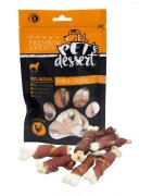 PET'S DESSERT Bone & Chicken XS-XL Pui punguță recompense fără cereale câini 80g