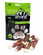 PET'S DESSERT Bone & Duck XS-XL Rață punguță recompense fără cereale câini 80g