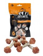 PET'S DESSERT Dumbbell XS-XL Pui punguță recompense fără cereale câini 80g