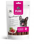 PET'S DESSERT Pure Doggie Delight Hypoallergenic XS-XL Struț punguță recompense monoproteice fără cereale câini alergii 80g