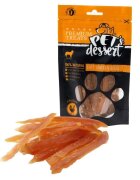 PET'S DESSERT Soft Slice XS-XL Pui punguță recompense fără cereale câini 80g