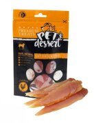 PET'S DESSERT Soft Strip XS-XL Pui punguță recompense fără cereale câini 500g