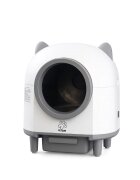 PETSON litieră automată pisici aplicație mobilă auto-curățare odorizare alb și gri 55.5x51x60 cm