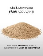 PETSON Nisip pentru pisici din fibră de bambus așternut igienic pisici peleți fibră de bambus aglomerant ecologic fără praf biodegradabil Nisip pentru pisici din fibră de bambus așternut igienic pisici peleți fibră de bambus aglomerant