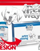 Petway Artro Strong XS-XL supliment sistem articular câini cutie 100 comprimate