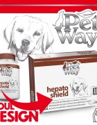 Petway Hepato Shield XS-XL supliment sistem hepatic câini cutie 100 comprimate