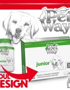 Petway Junior XS-XL supliment sistem osos câini junior cutie 100 comprimate