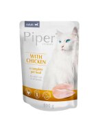 Piper Animals Pui plic hrană umedă fără cereale pisici (în aspic) 100g