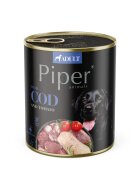 Piper Animals XS-XL Cod conservă hrană umedă fără cereale câini (în aspic) 400g