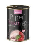 Piper Animals XS-XL Curcan și Broccoli conservă hrană umedă fără cereale câini (în aspic) 400g