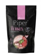 Piper Animals XS-XL Curcan și Broccoli plic hrană umedă fără cereale câini (în aspic) 500g