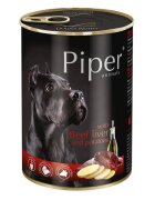 Piper Animals XS-XL Ficat de Vită și Cartofi conservă hrană umedă fără cereale câini (în aspic) 400g
